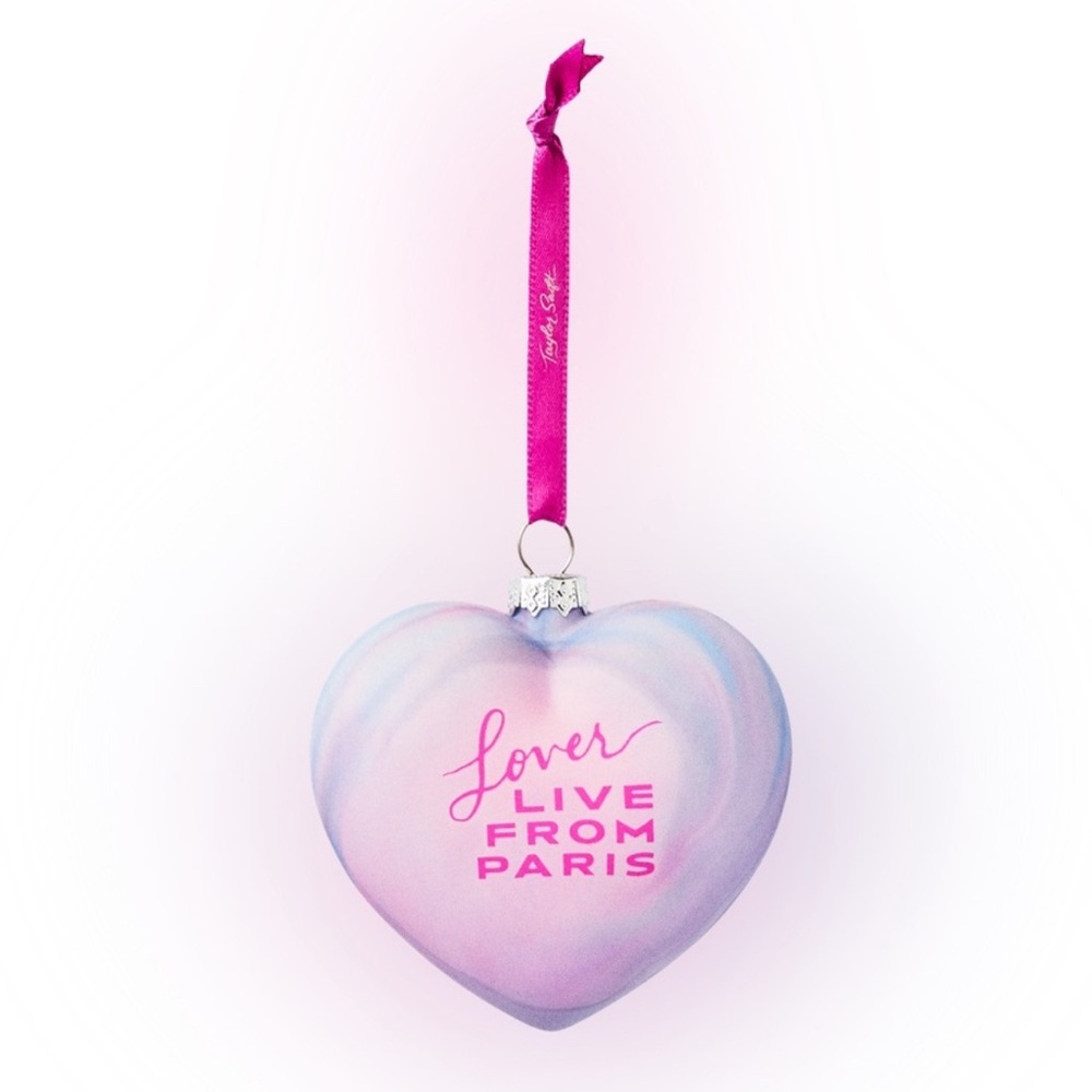 Taylor Swift‎ Pink and Purple Heart Ornament